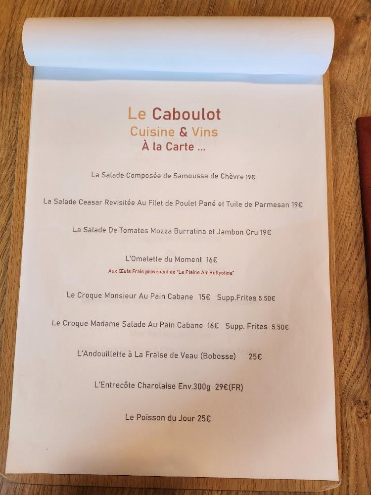 Le Caboulot Lyonnais - Menu Image 1